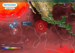 Mientras que el Invest 99E esta a punto de ser ciclón en aguas mexicanas