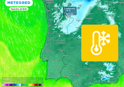 Semana do Natal arranca com chuva e neve, seguida de uma breve trégua; temperaturas podem descer significativamente