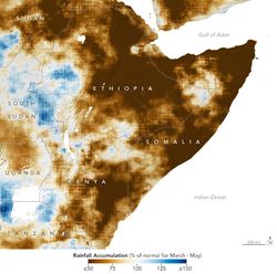 Sequía extrema y grave hambruna alimentaria en África oriental