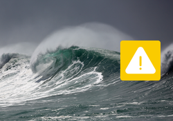 SERVIMET emite aviso de marejadas: sistema frontal activará fuerte oleaje entre el Golfo de Penas y Coquimbo