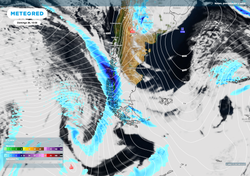 Sistema frontal con río atmosférico llega a Chile el fin de semana. ¿Dónde lloverá?