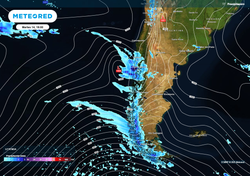 A partir del martes, sistemas frontales traerán lluvias desde el Biobío hasta Magallanes