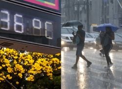 Temperaturas mais altas e alertas de chuvas intensas marcam a terça-feira (14)