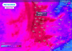 Tempo em Portugal esta semana: Laurence e outra tempestade deixarão mais de 120 mm de chuva nestas regiões