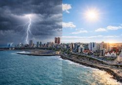 Tiempo de vacaciones en la Costa Atlántica: dos frentes, sol y tormentas en el pronóstico a 7 días