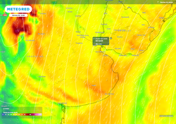 Muy cambiante con mañanas frías, fuertes vientos, y el retorno de lluvias y tormentas