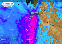 Tormentas eléctricas, lluvias y viento de 60 km/h": tiempo invernal para este fin de semana entre Ñuble y Los Ríos