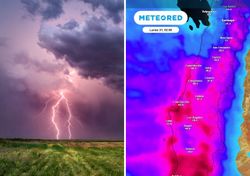 Tormentas eléctricas en el interior y hasta 70 mm en el centro-sur: así será el fin de semana