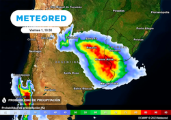 Informe: habrá tormentas muy fuertes en la región Pampeana