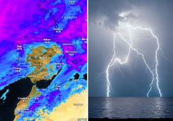 Entre el 9 y 10 de septiembre llegarán tormentas fuertes a estas zonas de España