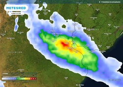 Tres alertas en simultáneo en Argentina: lluvias, tormentas y nevada