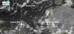 Tres posibles áreas de desarrollo tropical en el Atlántico lejos de España