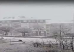 Turquia: deslumbrante queda de neve cobre Yozgat de branco