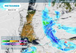 Última hora de la ciclogénesis mediterránea del lunes 19: cinco comunidades en el foco por las lluvias y la nieve