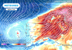 Un choque de masas de aire podría traer un cambio de tiempo radical a España con lluvias y nieve a partir de este día