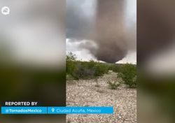 Un espectacular tornado provocó el caos cerca de Ciudad Acuña, México: investigan si hubo varios embudos