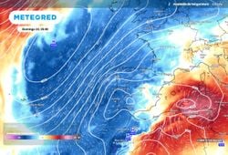 Una gran ondulación del chorro polar traerá un vuelco del tiempo en España