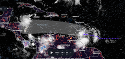 Una onda tropical amenaza a zonas isleñas y continentales del Caribe