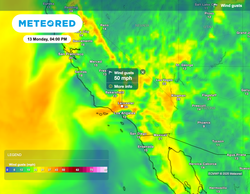 Dangerous fire conditions continue in California, scattered snow showers across the East