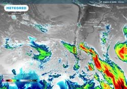 Sistema frontal y río atmosférico llegan este sábado con precipitaciones y fuertes vientos