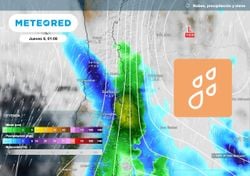 Sectores de la RM esperan más de 30 mm y rachas de hasta 100 km/h