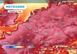 Wetterkarten in leuchtendem Rot: So entwickelt sich die Hitze in den nächsten 7 Tagen
