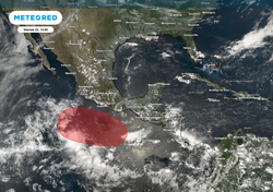 Zona de inestabilidad con 70 % de probabilidad para convertirse en ciclón tropical en el Pacífico Nororiental