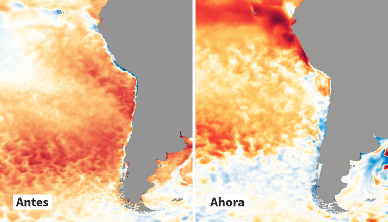 Le myst&eacute;rieux refroidissement de la mer au large du Chili d&eacute;fie l&rsquo;avanc&eacute;e d&rsquo;El Ni&ntilde;o dans le Pacifique