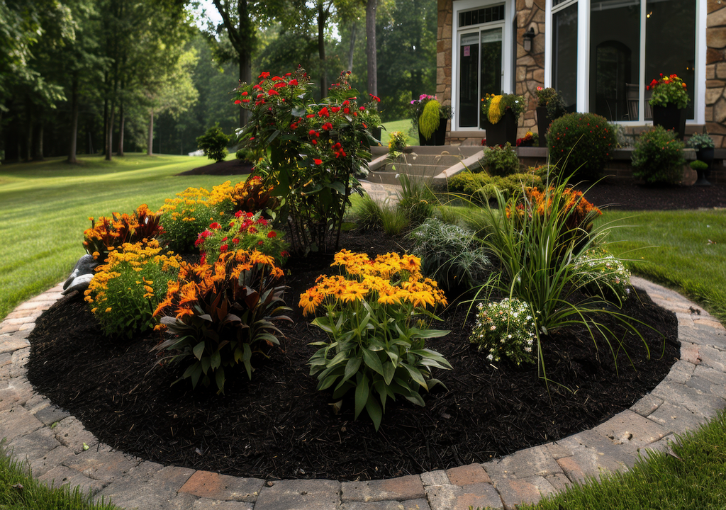 Garten, Form, Beet, harmonische Atmosphäre