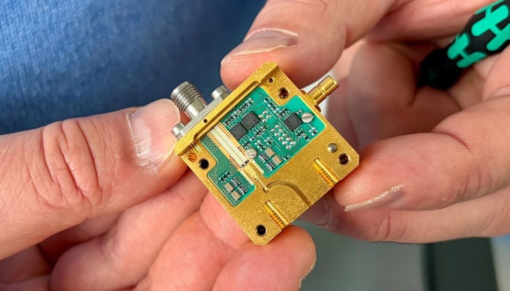 Das Herzstück komplexer elektrifizierter Systeme bilden Halbleitertechnologien, wie sie beispielsweise in wenige Quadratmillimeter großen Mikrochips vorkommen. Bild: HKOM/Universität Stuttgart