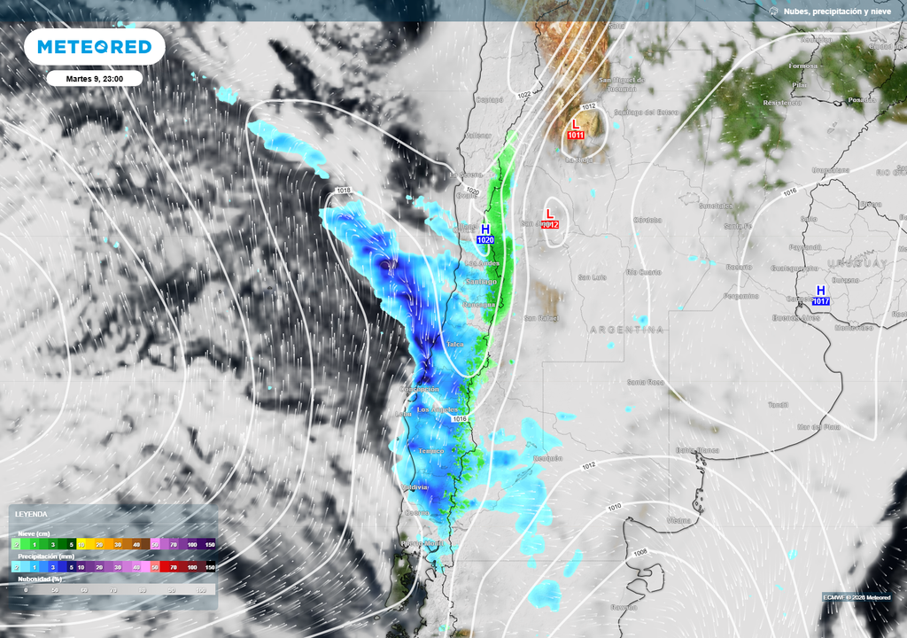 Sistema frontal logrará alcanzar el centro-norte este miércoles 10 de m