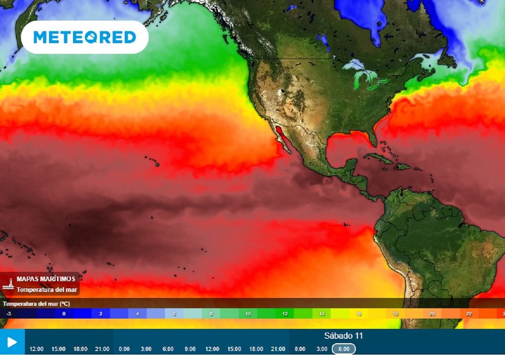 Temperatura de la superficie del mar °C