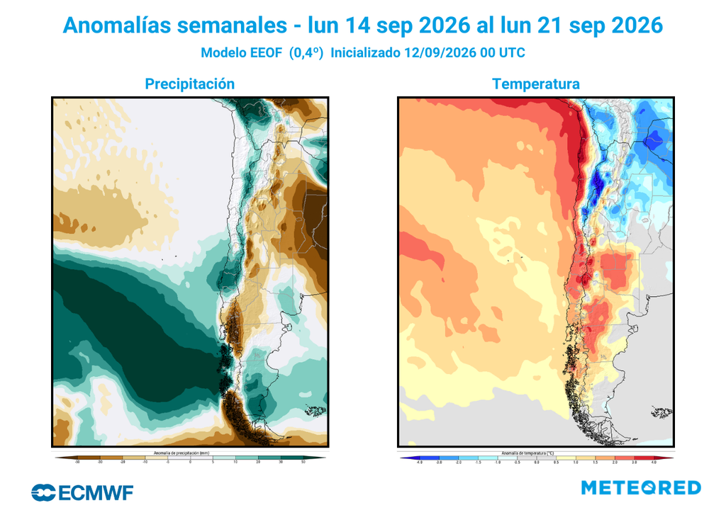 anomalía de precipitaciones y temperaturas en la semana de Fiestas Patrias La semana de Fiestas Patrias será de temperaturas más elevadas. Las lluvias caerán con más abundancia en la Patagonia, pero también amenazan sectores del sur y centro del país.