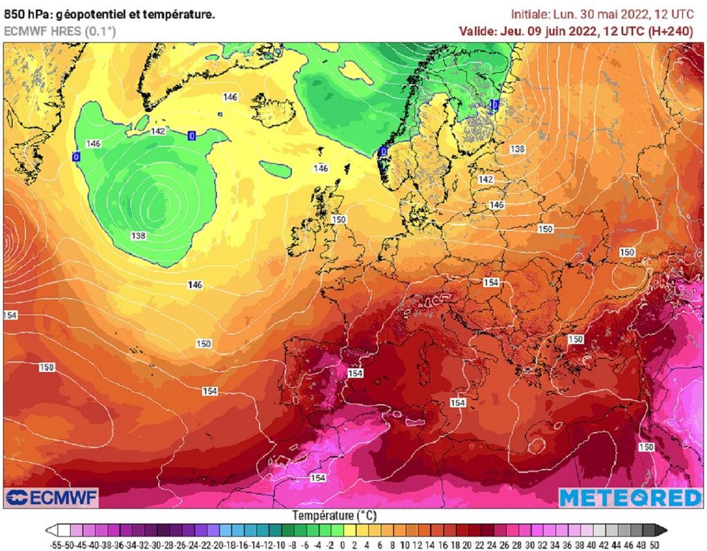 En fin de première décade, la chaleur continuera de dominer, en particulier sur une large moitié sud.
