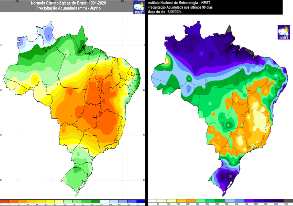 Precipitação no Brasil Precipitação no Brasil