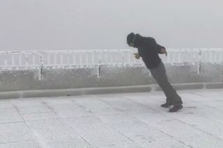 El Monte Washington registra sensaciones térmicas del orden de -78 ºC