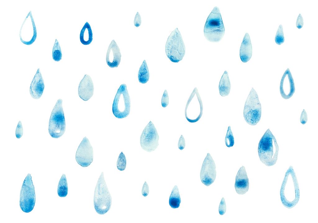 Dibujo de gotas de lluvia