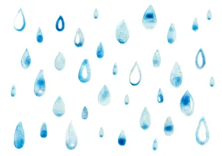 La forma real de las gotas de lluvia