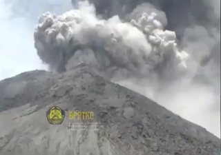 Mount Merapi volcano erupts in Indonesia