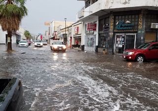 50 mm acumulados en menos de una hora y continuó