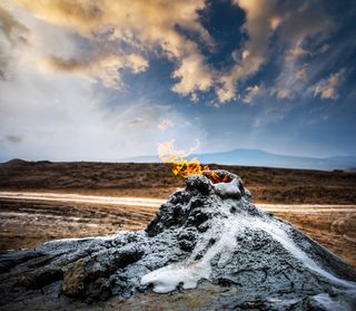 Mud volcano blamed for huge explosion in Caspian Sea