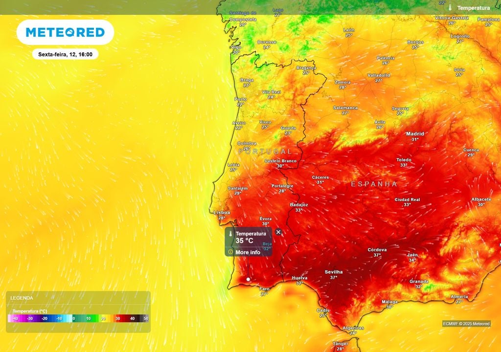 temperatura do ar à superfície temperatura do ar à superfície
