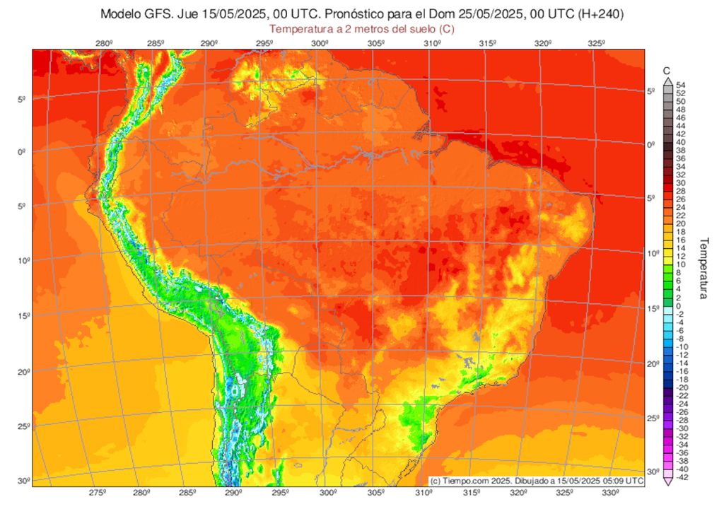 Previsão de temperaturas mínimas no sábado (25) da semana que vem. Previsão de temperaturas mínimas no sábado (25) da semana que vem.