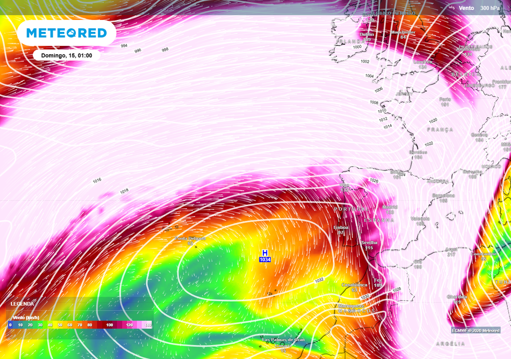 Jato polar a abrandar e a traçar ondulações significativas, o que resulta numa maior variabilidade meteorológica.