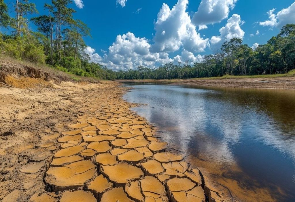 Rios brasileiros estão enfrentando um esgotamento significativo de suas águas, afetados por perdas para os aquíferos e mudanças climáticas.