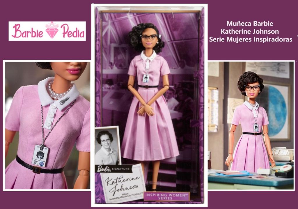 Muñeca Barbie Katherine Johnson Serie Mujeres Inspiradores Muñeca Barbie Katherine Johnson Serie Mujeres Inspiradores