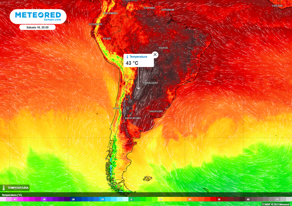 Calor extremo en Argentina