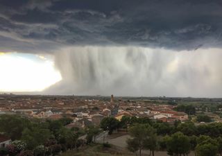 Tormentas muy intensas en la Península Ibérica