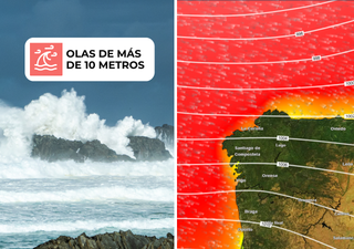 Muy pronto la borrasca Herminia levantará olas de hasta 10 metros: la AEMET activa avisos rojos en estas zonas de España