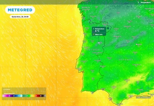 Na madrugada de sexta-feira, 28 de agosto, estas duas cidades ir&atilde;o registar temperaturas m&iacute;nimas abaixo dos 10 &ordm;C